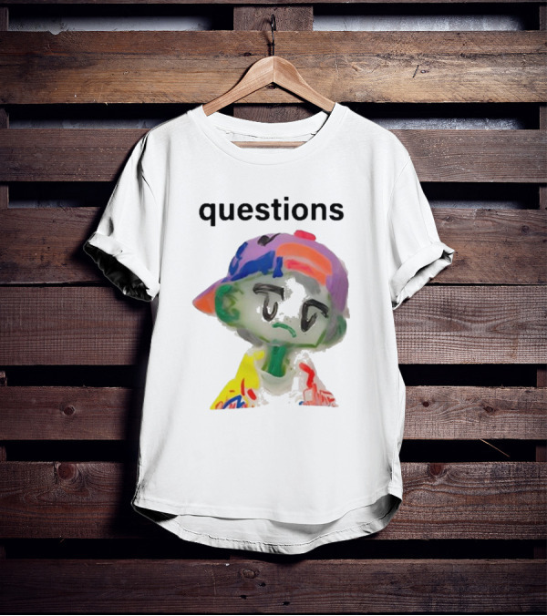 Kikillopieces Colorful Character Questions T-Shirt