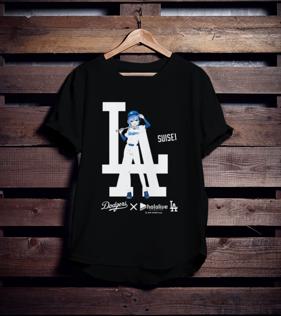 Dodgers X Hololive Suisei LA Collaboration T-Shirt