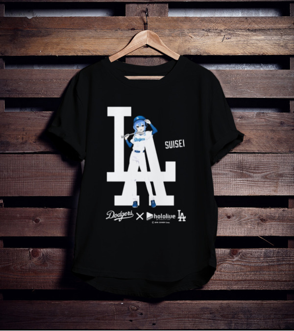 Dodgers X Hololive Suisei LA Collaboration T-Shirt