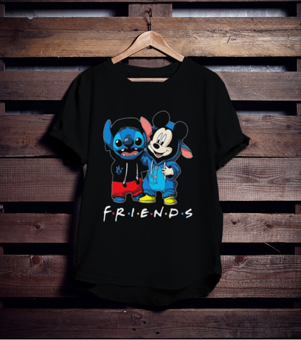 Stitch And Mickey Mouse Disney Friends Best Friends For Life T-Shirt