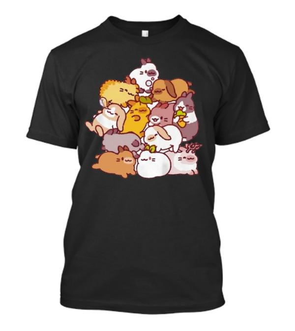 Bunny Pile Usagi Shima Cozy Rabbit Stack T-Shirt