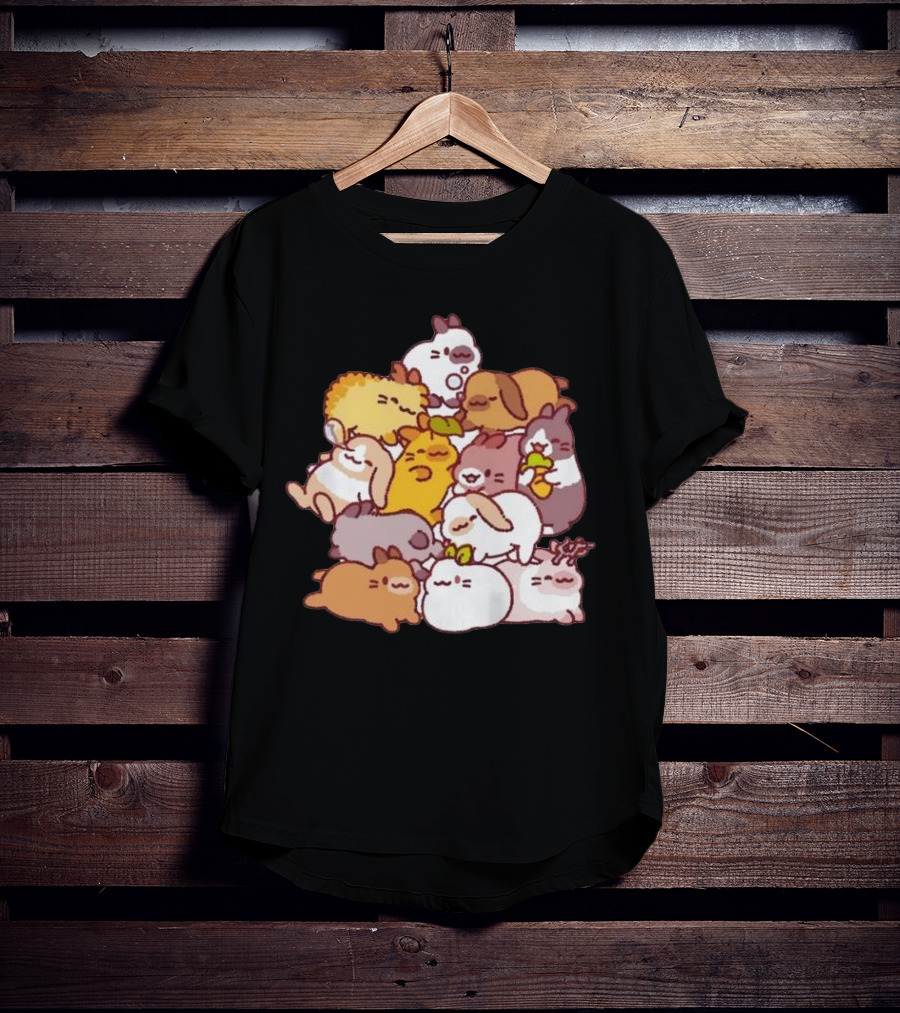 Bunny Pile Usagi Shima Cozy Rabbit Stack T-Shirt