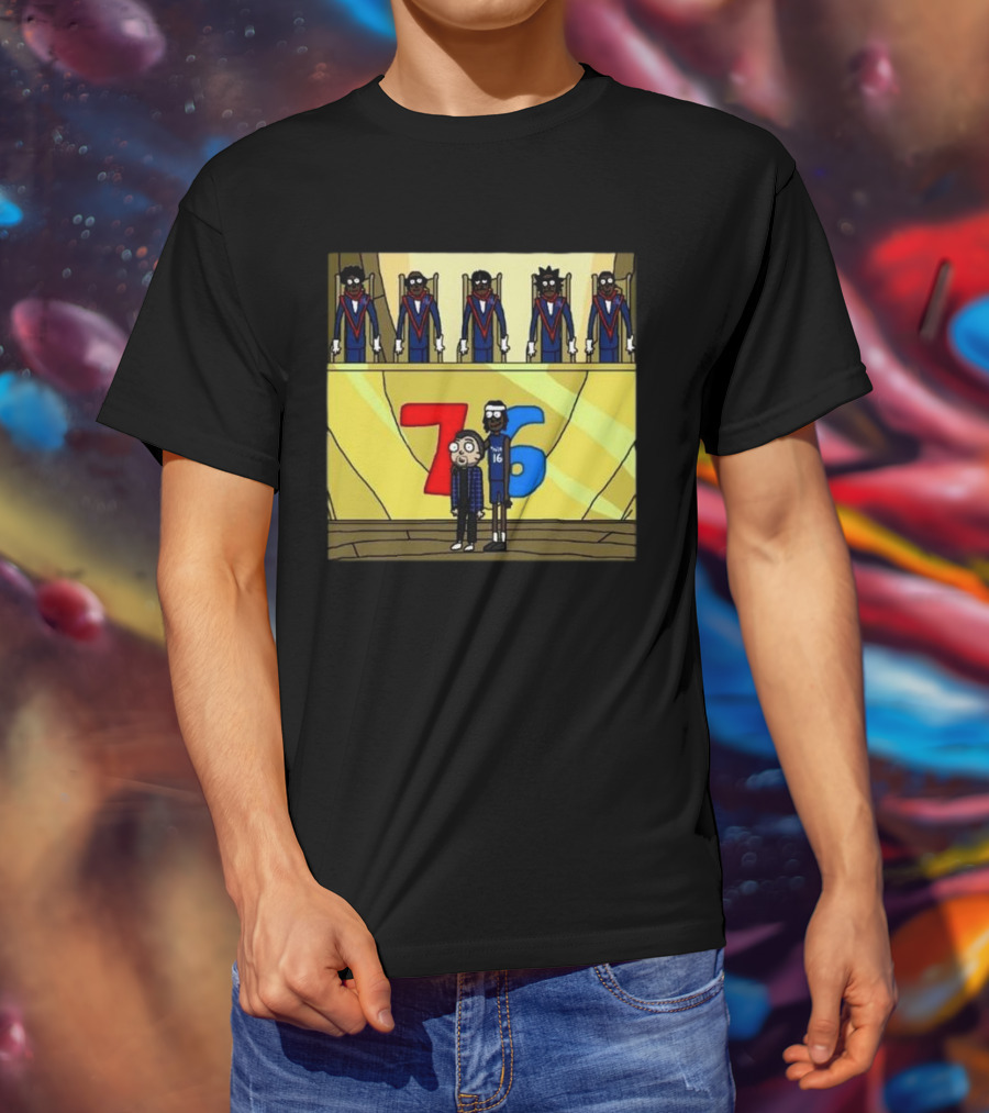 Council Of Rickys And Daryl Morty Sixers 76 T-Shirt