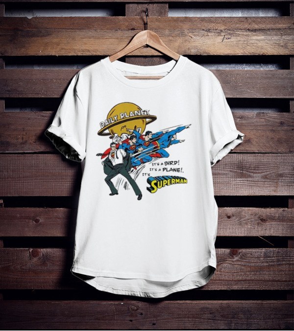 Daily Planet Superman It's A Bird It's A Plane It's Superman T-Shirt