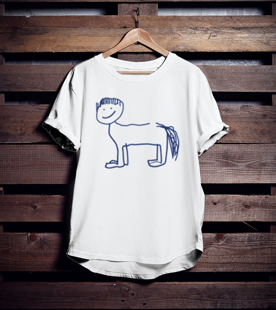 Del Water Gap Horse With Bowl Cut Sketch T-Shirt