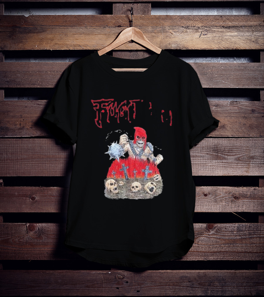 Fugitivetx Mace Guy With Skulls And Crosses T-Shirt