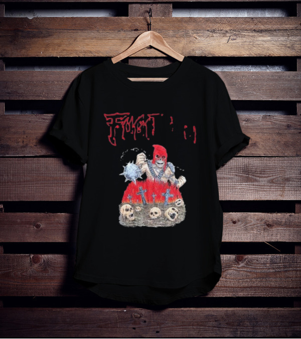 Fugitivetx Mace Guy With Skulls And Crosses T-Shirt