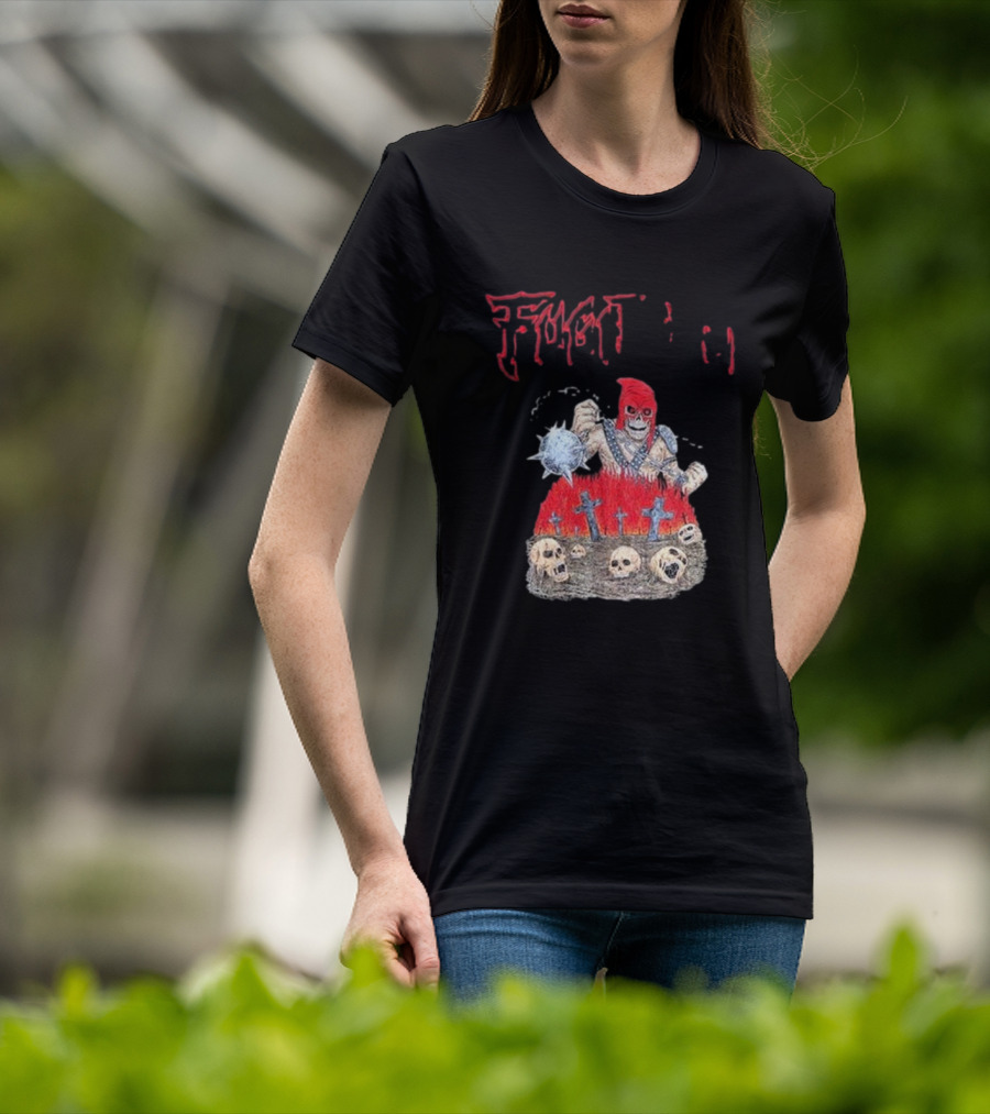 Fugitivetx Mace Guy With Skulls And Crosses T-Shirt