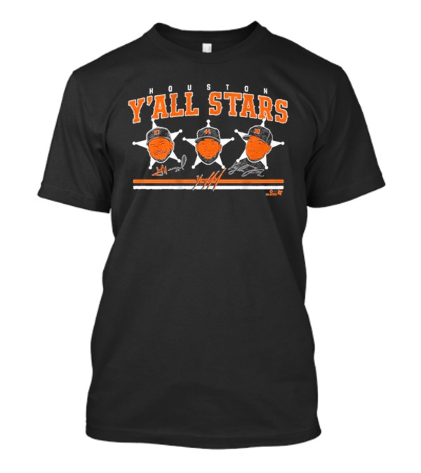 Houston Y'all Stars Baseball Signatures Collection T-Shirt