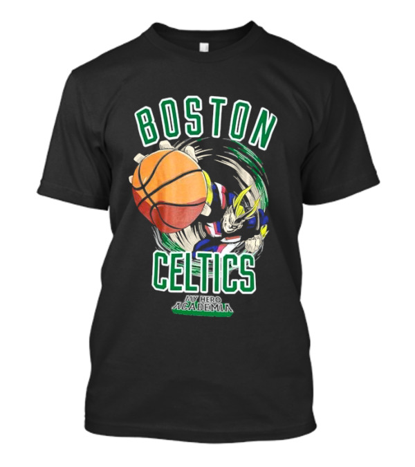 Boston Celtics My Hero Academia Basketball Collaboration T-Shirt