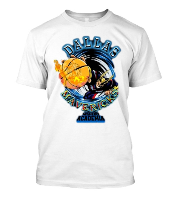 Dallas Mavericks My Hero Academia All Might NBA Collaboration T-Shirt