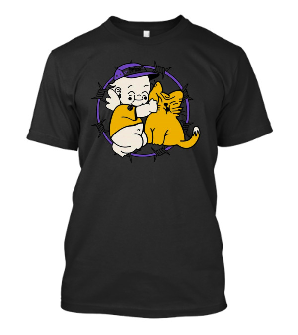 Braindead Flower Garden Urban Kats Barbed Wire Circle T-Shirt