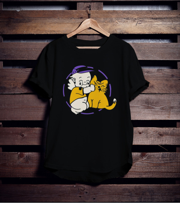 Braindead Flower Garden Urban Kats Barbed Wire Circle T-Shirt