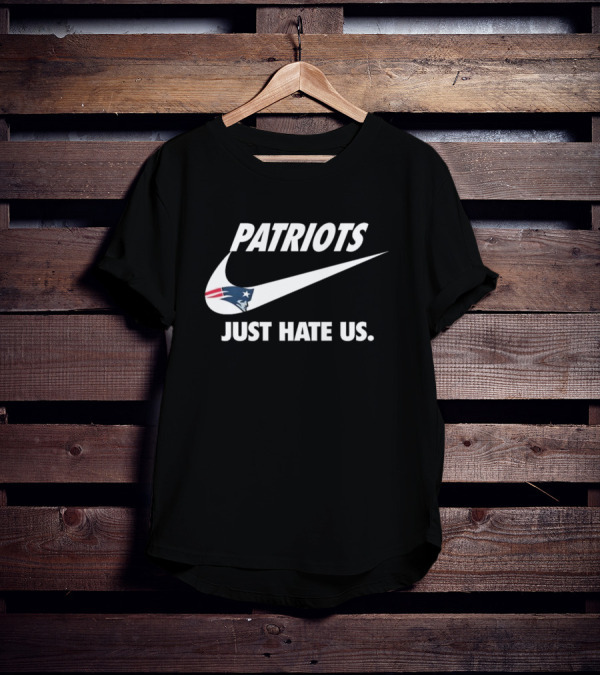 Patriots Just Hate Us Logo New England Football Team T-Shirt
