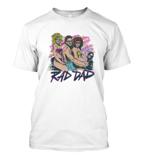 Rad Dad Retro Motorcycle Adventure Fun T-Shirt