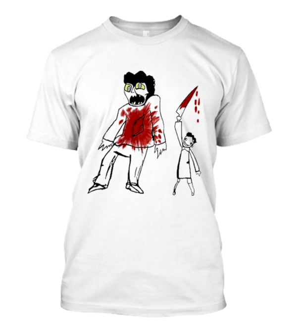 Suitably Grim Argento Horror Bloodshed Scene T-Shirt