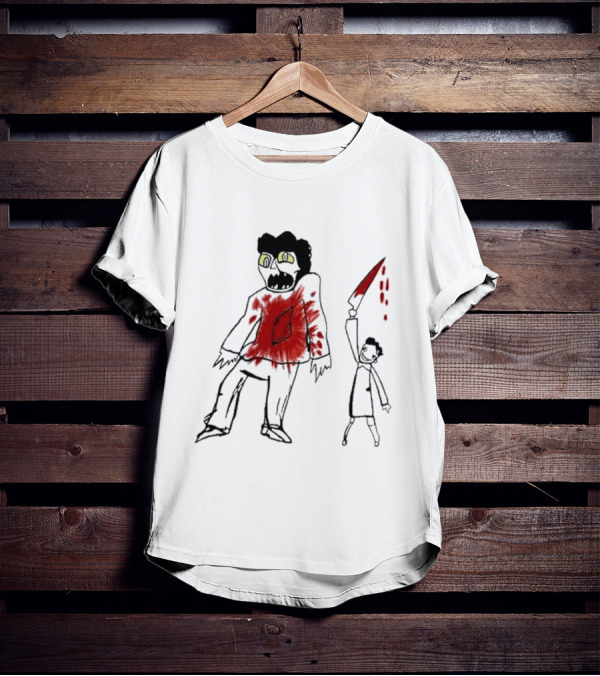 Suitably Grim Argento Horror Bloodshed Scene T-Shirt