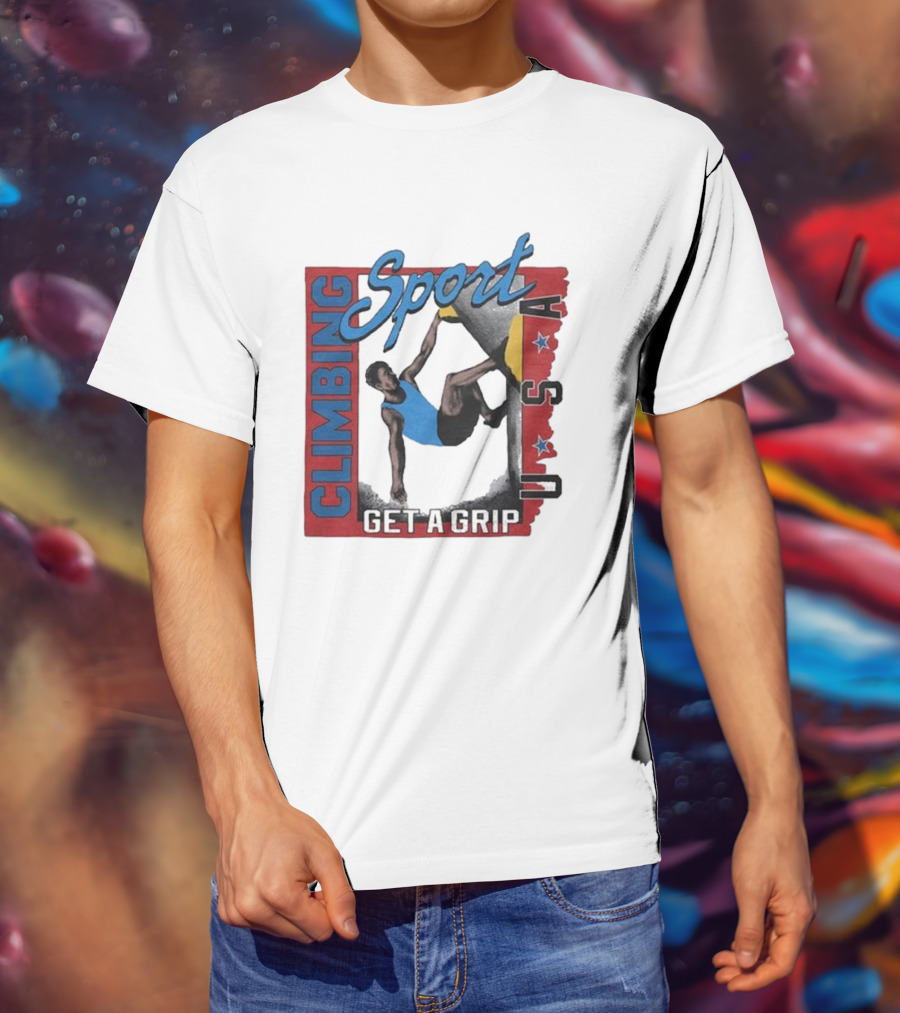Sport Climbing USA Get A Grip T-Shirt