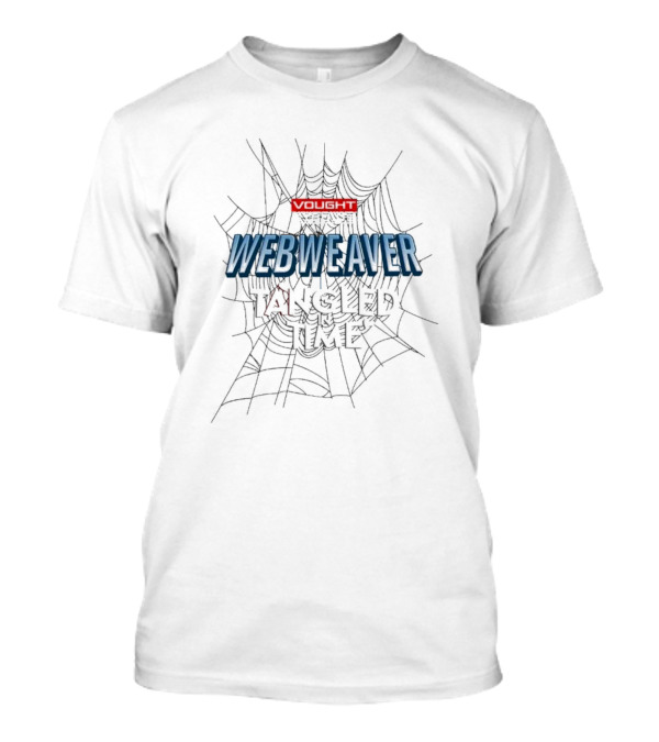 Vought Studios Webweaver Tangled In Time Spiderweb Background T-Shirt