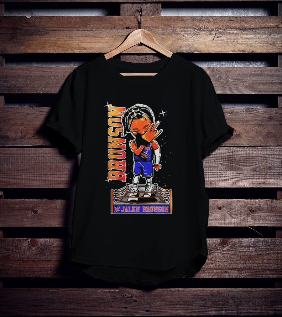 Jalen Brunson Knicks WWE Ring T-Shirt