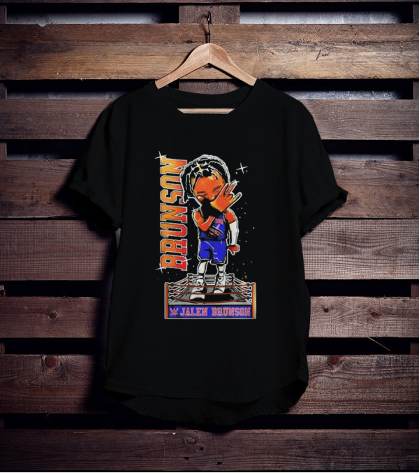 Jalen Brunson Knicks WWE Ring T-Shirt