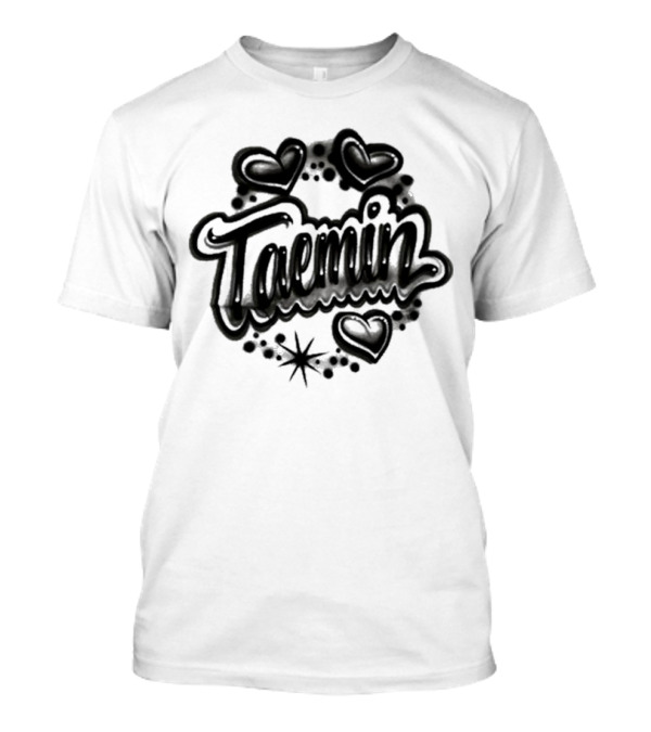 Taemin Airbrush Hearts And Stars T-Shirt