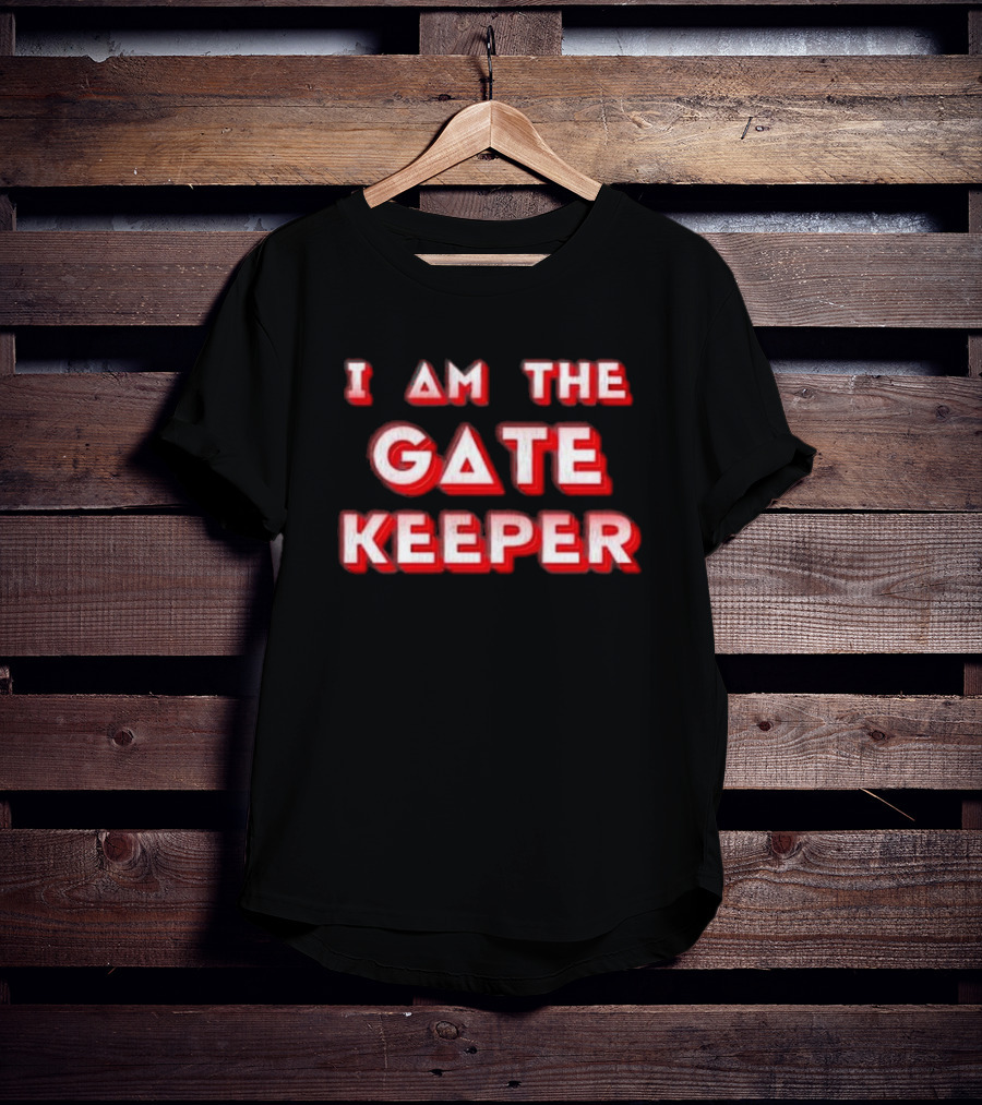 I Am The Gate Keeper Retro Red Shadow T-Shirt