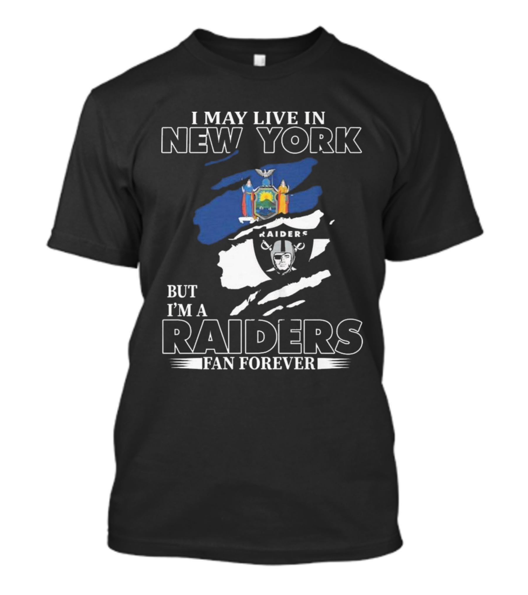 New York Resident Las Vegas Raiders Fan Forever Commitment T-Shirt