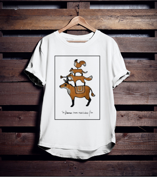 The Bremen Town Musicians Fox Stack T-Shirt