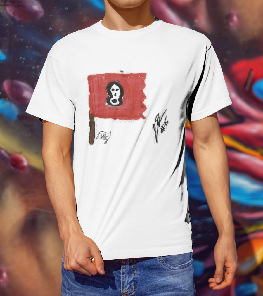 Jalen McMillan Tampa Bay Buccaneers Rookie Ash Paint Tri-Blend T-Shirt