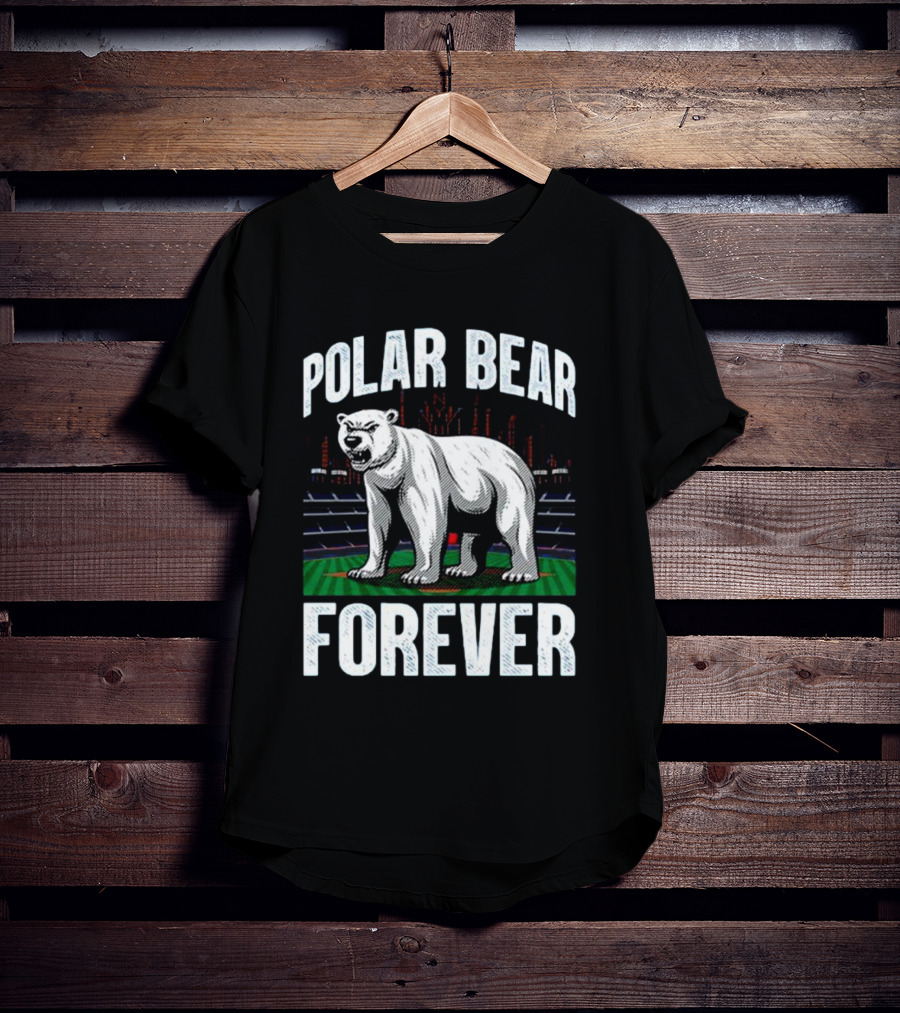Polar Bear Forever New York Mets Stadium Skyline T-Shirt