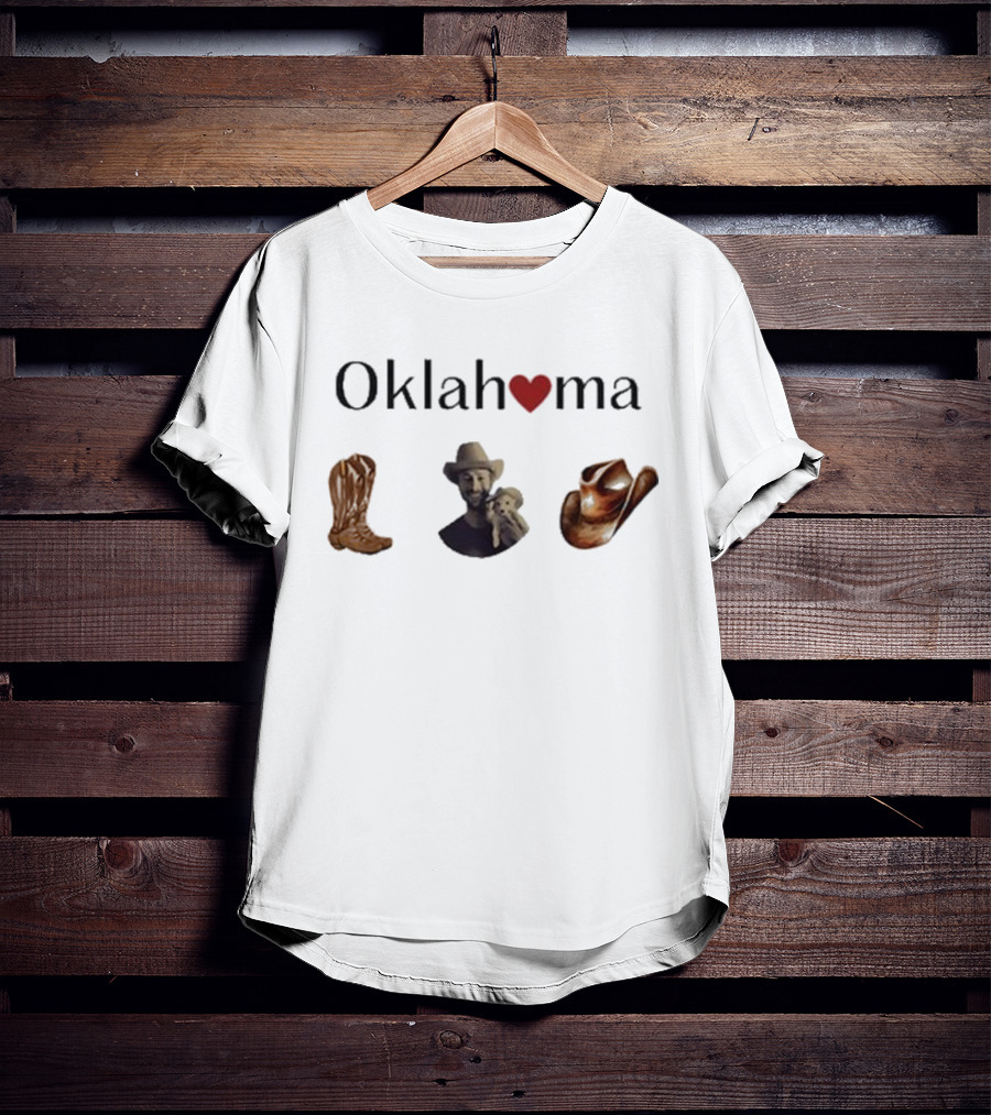 Cherrydaze Oklahoma Heart Cowboy Boots And Hat Cowboy T-Shirt