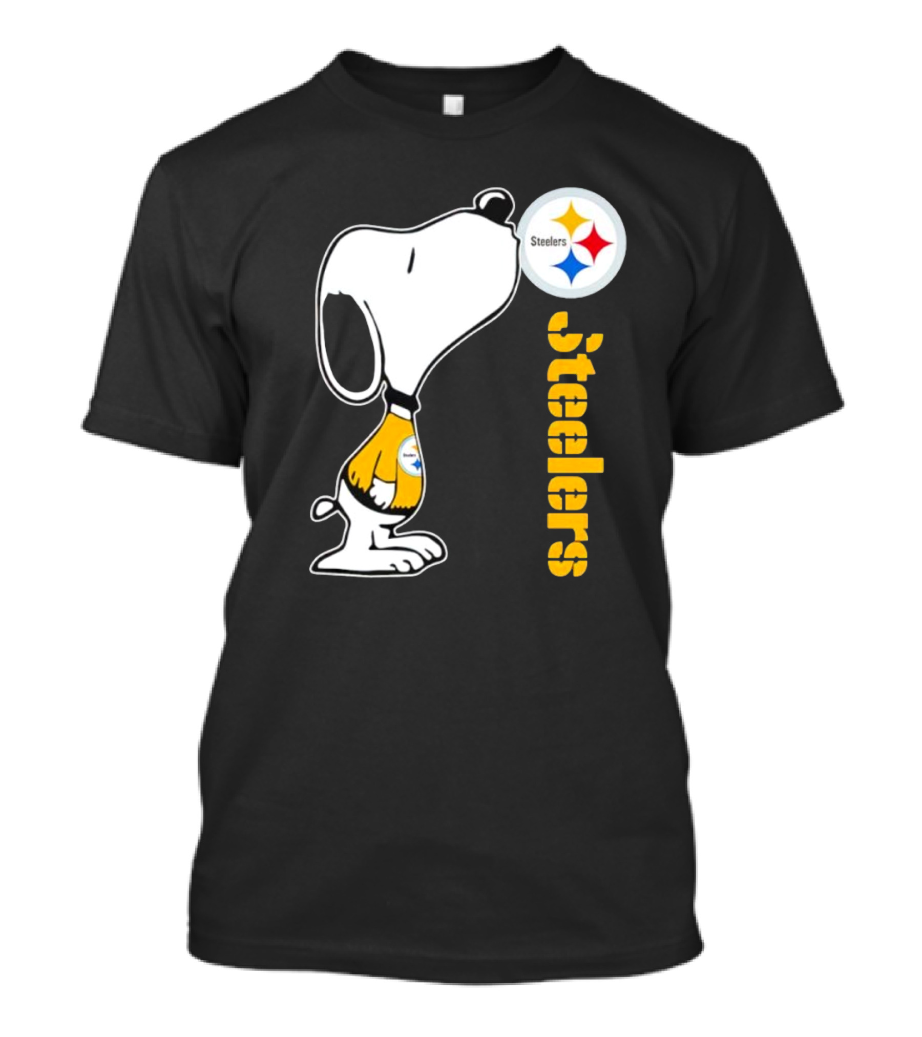 Snoopy Steelers Football Logo Kiss T-Shirt