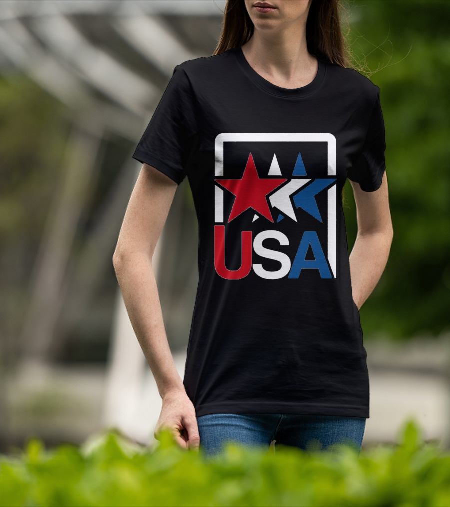 USA Stars In Motion Red White Blue T-Shirt