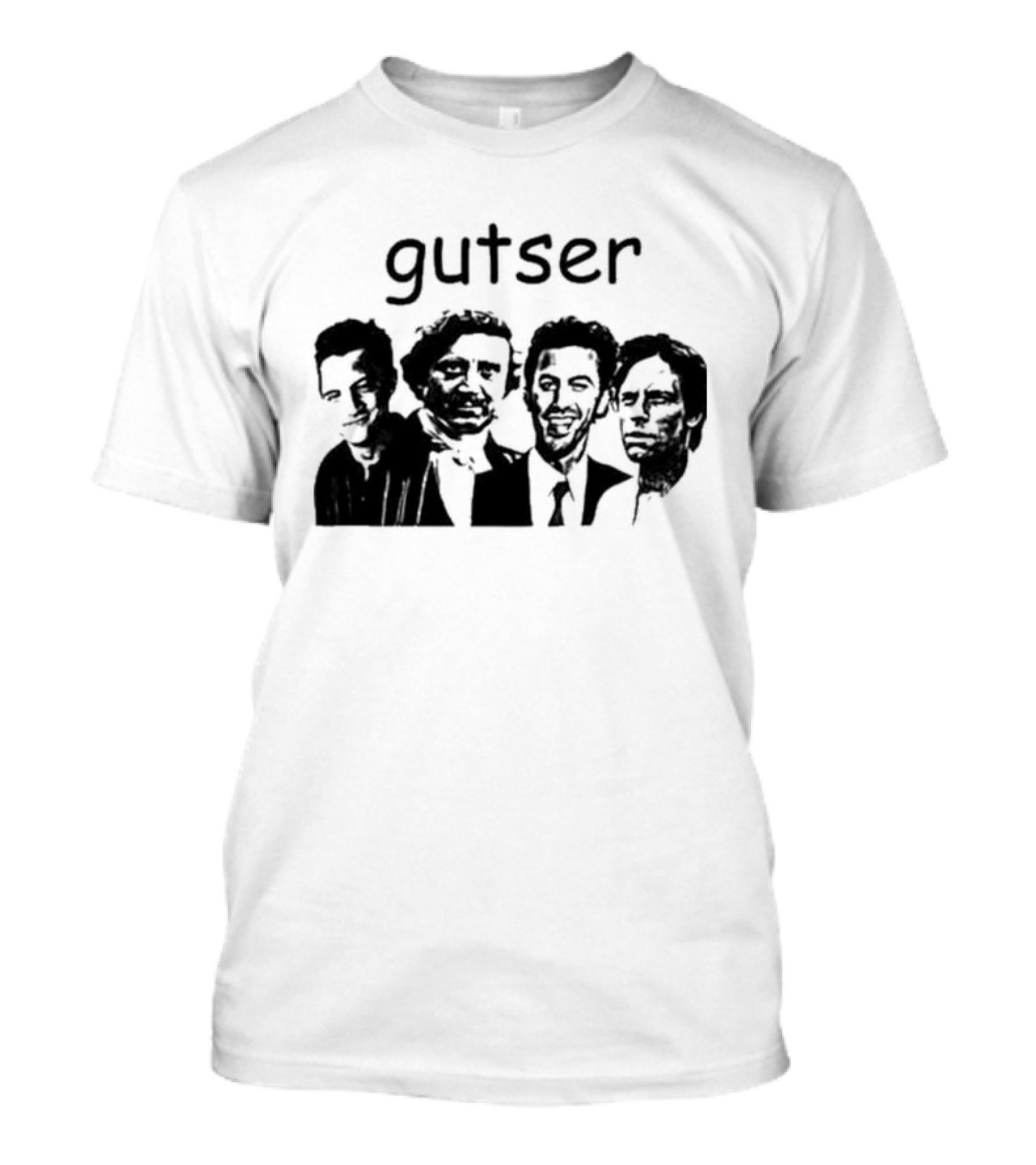 Guster Band Bootleg Gutser Seinfeld Faces T-Shirt