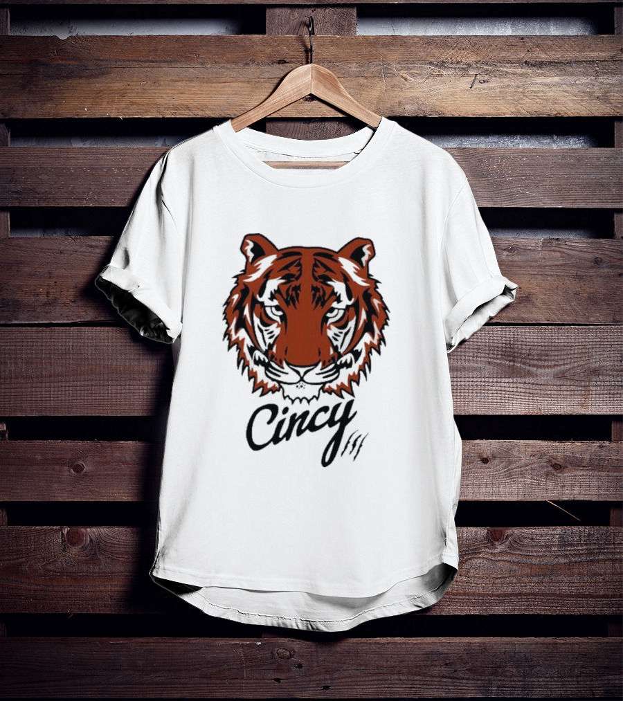 Cincy Tiger Head T-Shirt