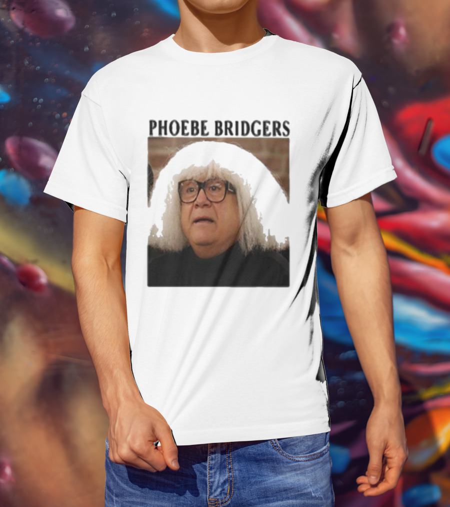 Phoebe Bridgers Meme Parody Featuring Iconic Character With Wig And Glasses T-Shirt