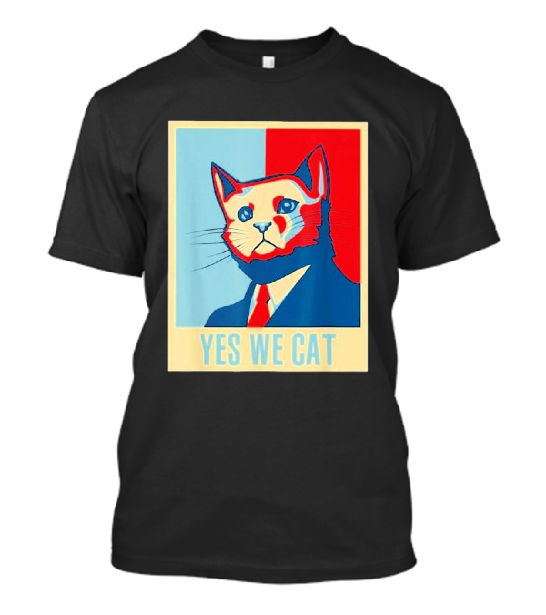 Retro Yes We Cat Funny Cat Lover Pet Owner Hope T-Shirt