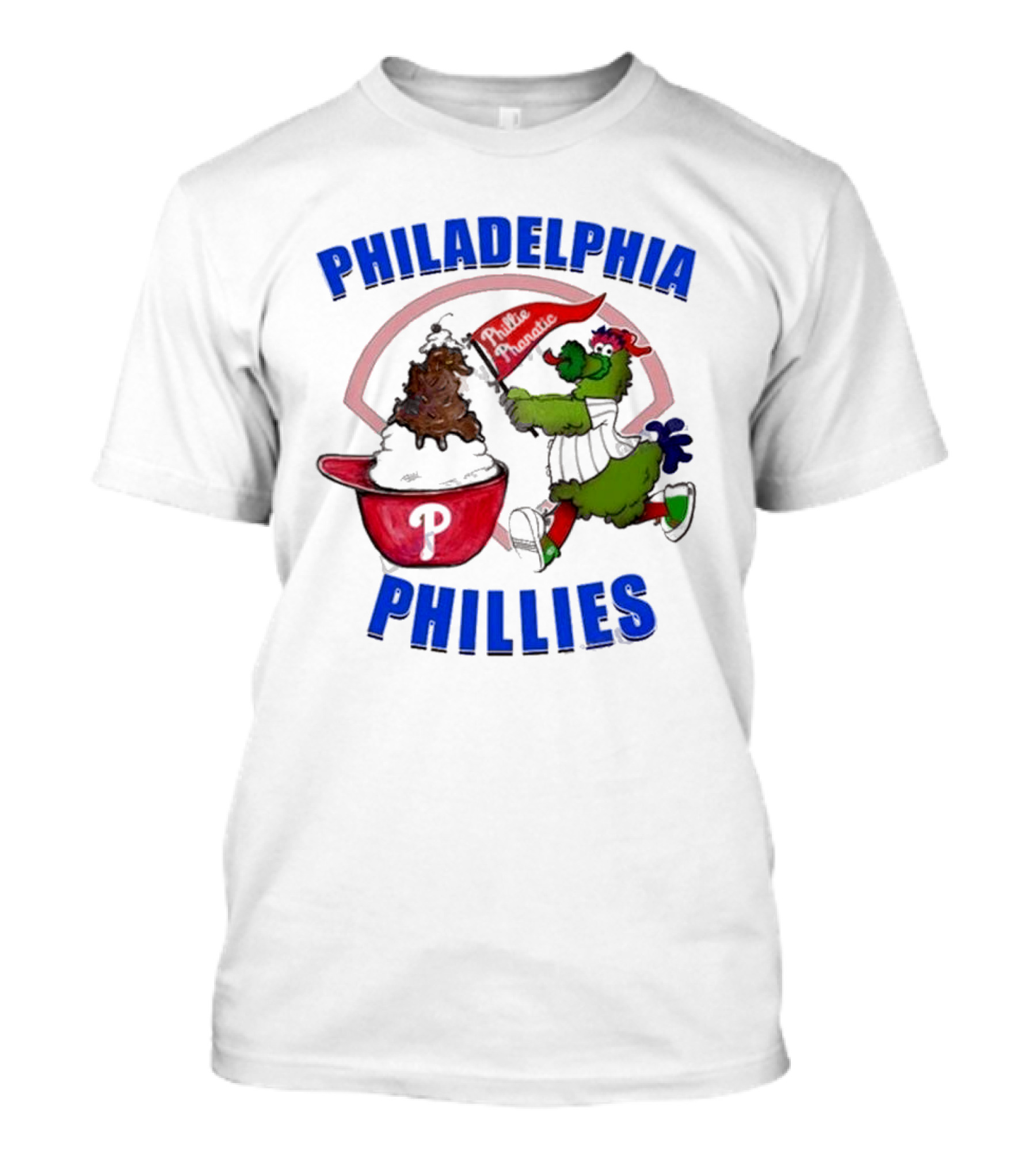 Philadelphia Phillies Phanatic Ice Cream Ring The Bell T-Shirt