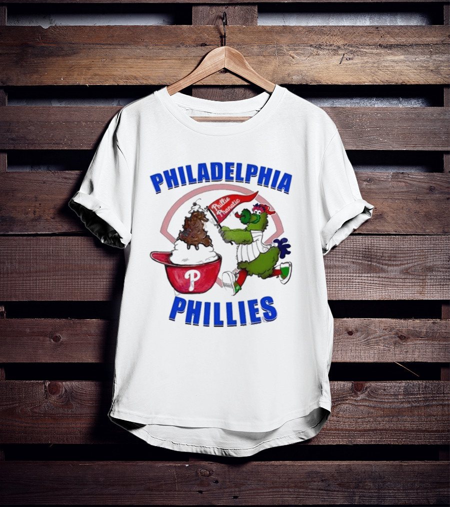 Philadelphia Phillies Phanatic Ice Cream Ring The Bell T-Shirt
