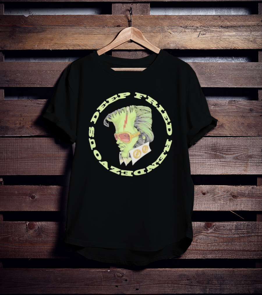 Deep Fried Rendezvous Neon Rockabilly Visage T-Shirt