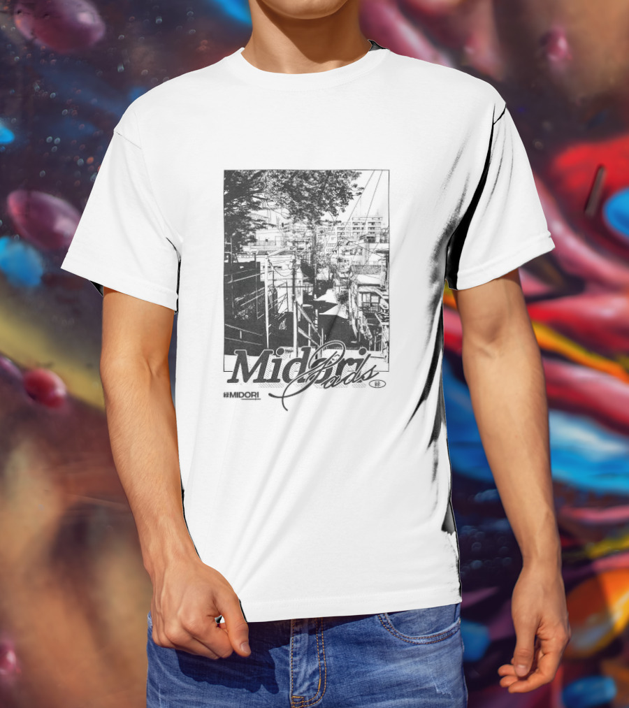 Midori Pads Midori Japan City Street Scene Urban Landscape T-Shirt