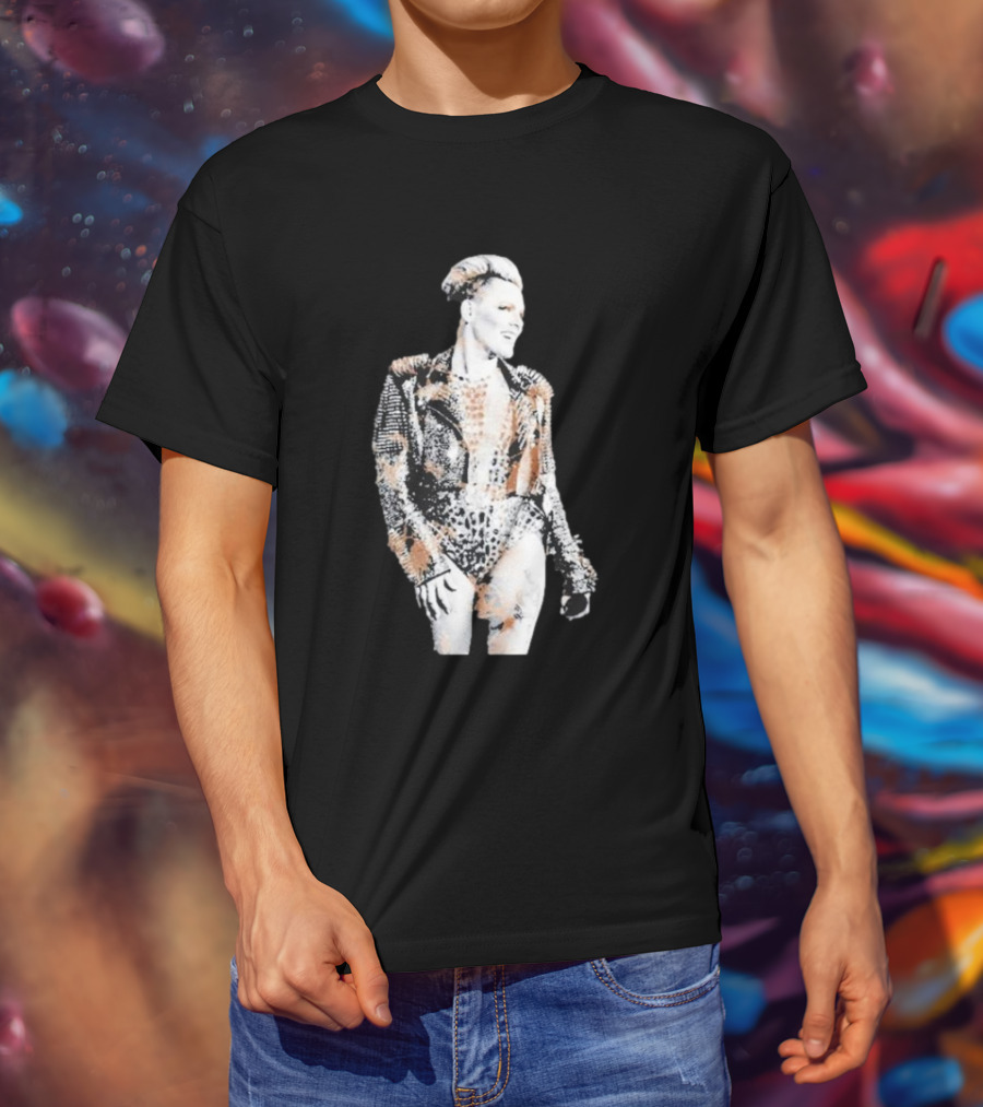 Pink Trustfall Bleach Rock Star Bold T-Shirt