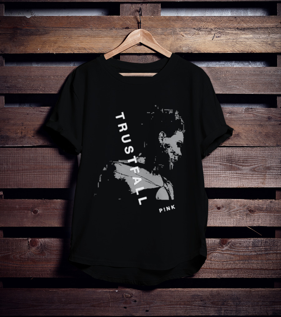 TRUSTFALL PINK Album T-Shirt