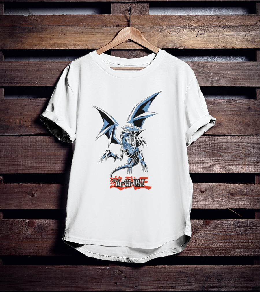 TB 2623 Yu-Gi-Oh Blue Eyes White Dragon Kanji T-Shirt