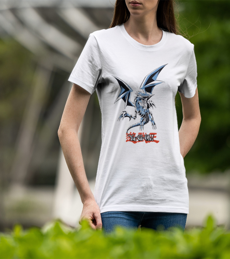 TB 2623 Yu-Gi-Oh Blue Eyes White Dragon Kanji T-Shirt