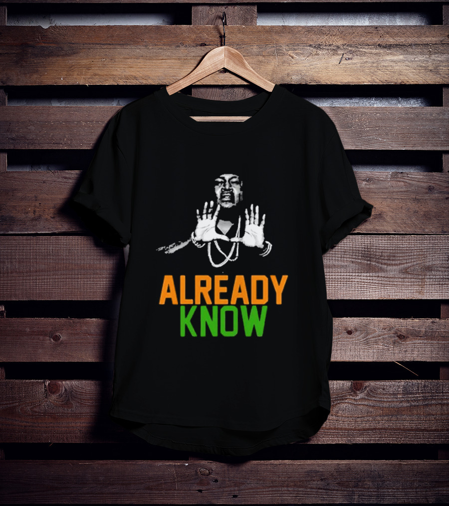 D.a.d.e. X Trick Daddy U Already Know Hands Raised Gesture Orange Green T-Shirt