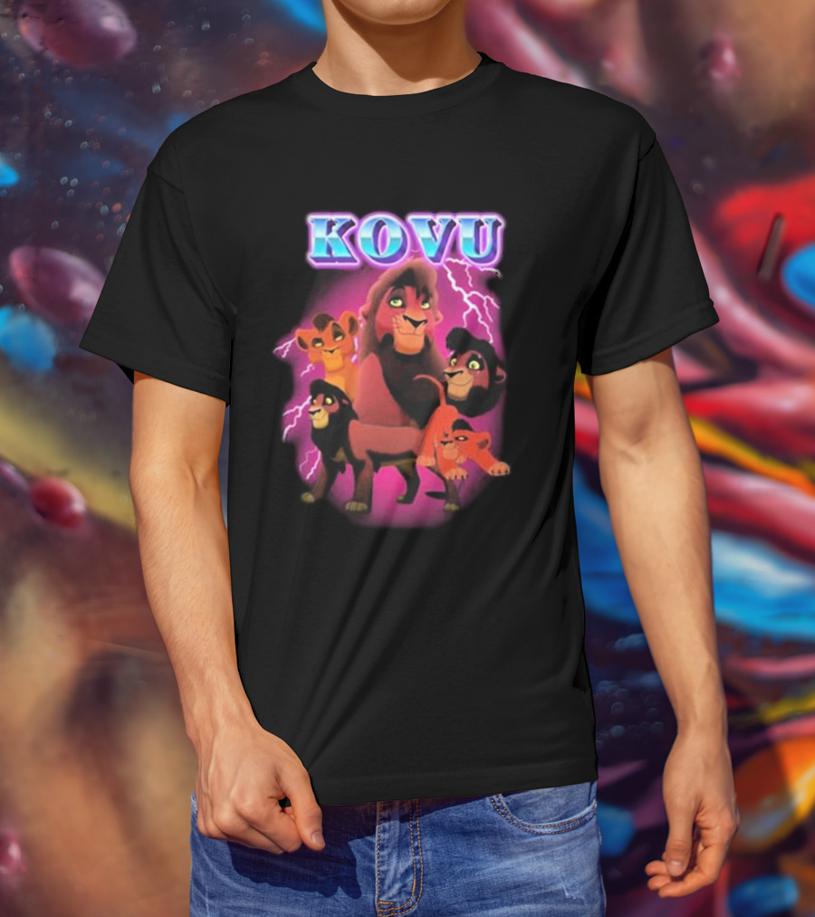 Kovu Lion King 2 Characters Purple Lightning Scene T-Shirt