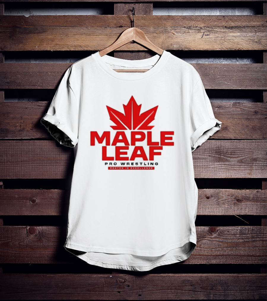 Maple Leaf Pro Wrestling Canada Maple Leaf Retro Sports Entertainment T-Shirt
