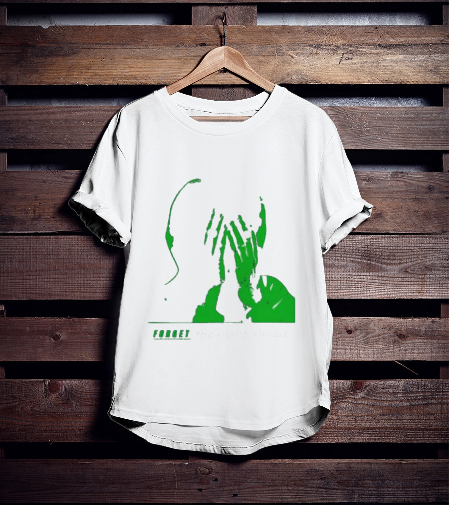 The Twilight Sad Forget The Night Ahead Green Silhouette With White Eyes T-Shirt